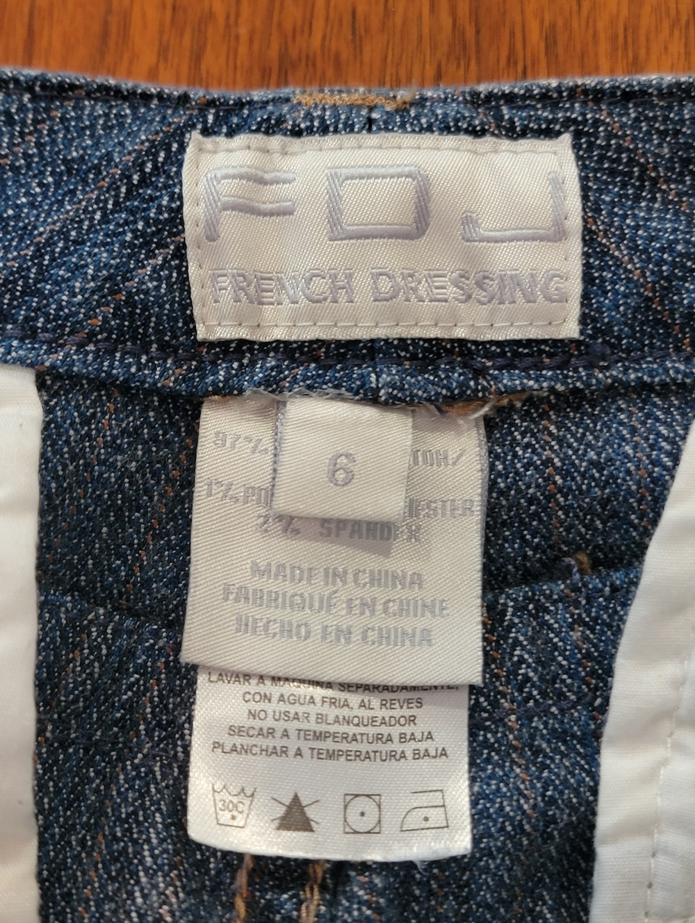 French Dressing Olivia Pintuck Wide-Leg denim pants Size 6 - Picture 7 of 11